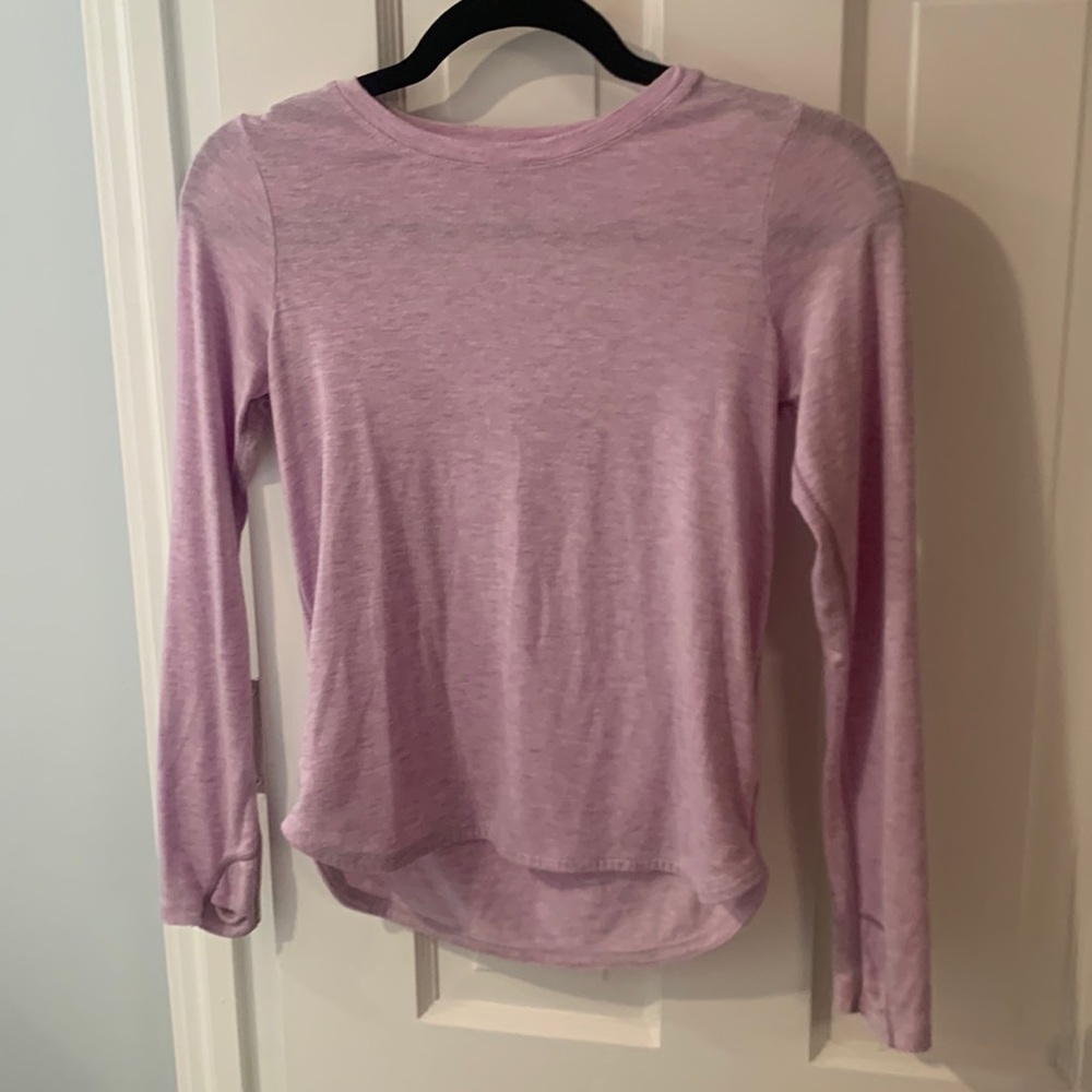 Athleta light purple long sleeve shirt for kids